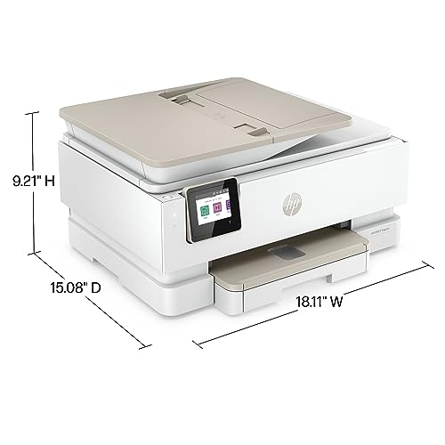 HP ENVY Inspire 7955e Wireless Color Inkjet Printer, Print, scan, copy, Easy setup, Mobile printing, Best-for home, 3 month Instant Ink trial included, White
