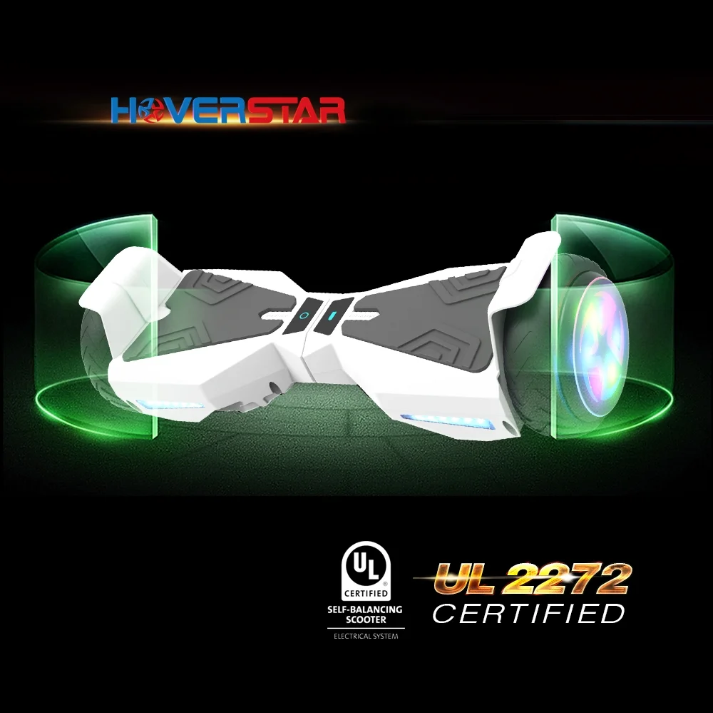 Hoverboard 6.5" UL 2272 Listed Two-Wheel Self Balancing Electric Scooter White
