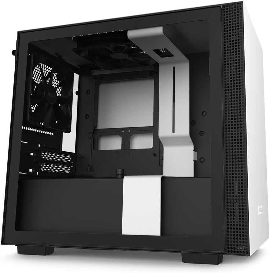 NZXT H210 - CA-H210B-B1 - Mini-ITX PC Gaming Case - Front I/O USB Type-C Port - Tempered Glass Side Panel - Cable Management System - Water-Cooling Ready - Black