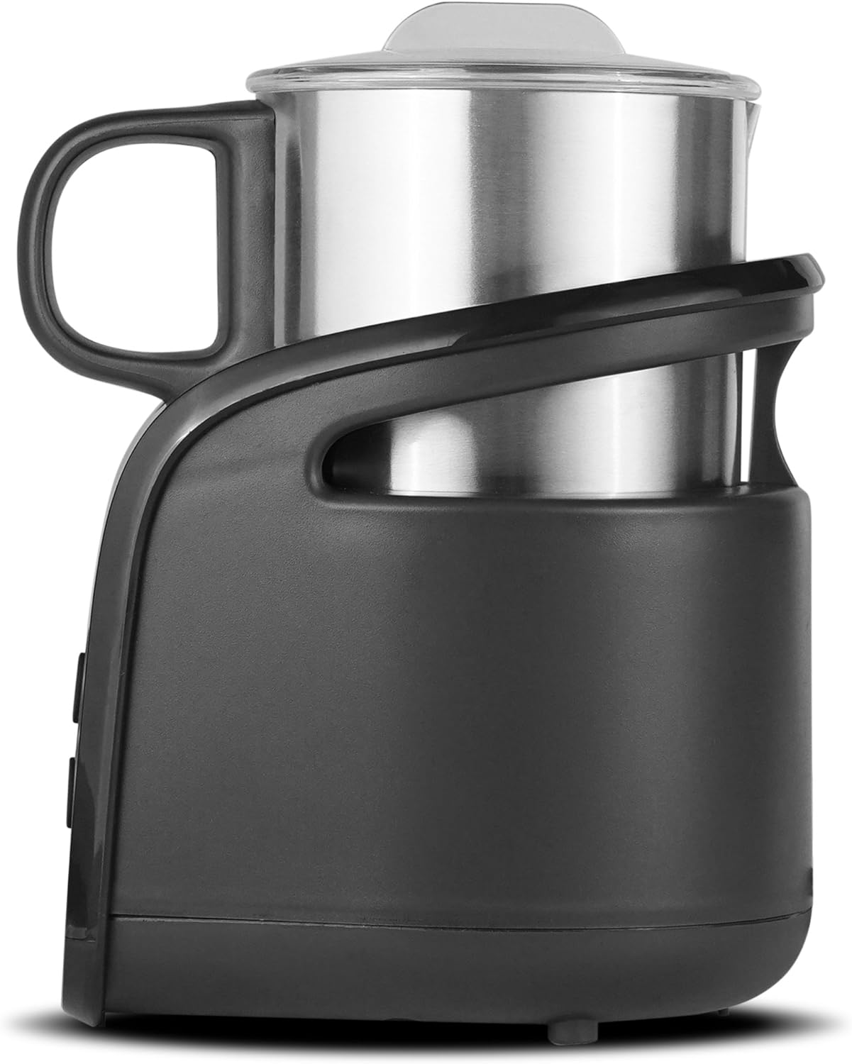 Electric Milk Frother, Warmer & Steamer. Automatic Hot & Cold Functions for Making Lattes, Hot and Cold Cappuccinos, Hot Chocolate, etc. Removable Frothing Container. Dishwasher safe Pack of 2