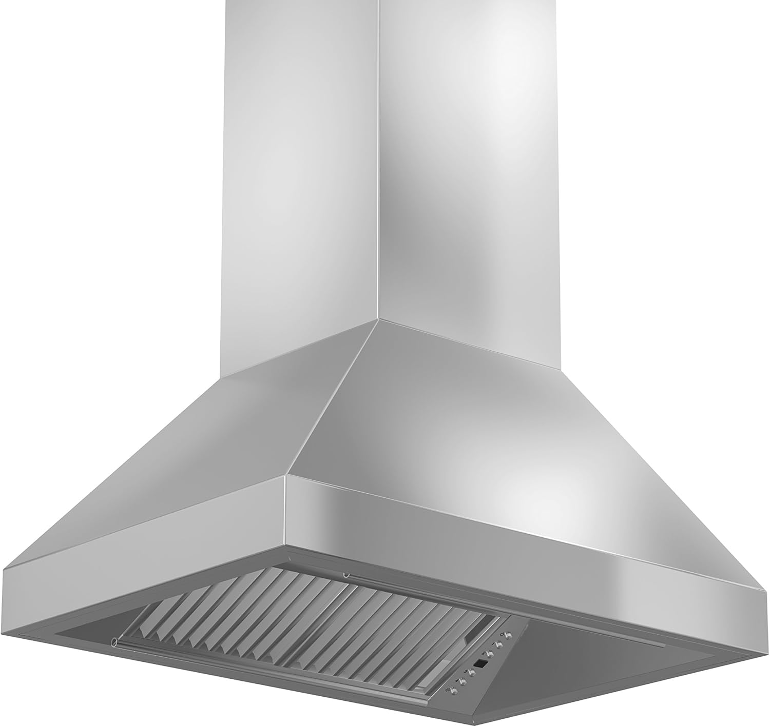ZLINE 48 in. Island Mount Range Hood in Stainless Steel with Remote Dual Blower