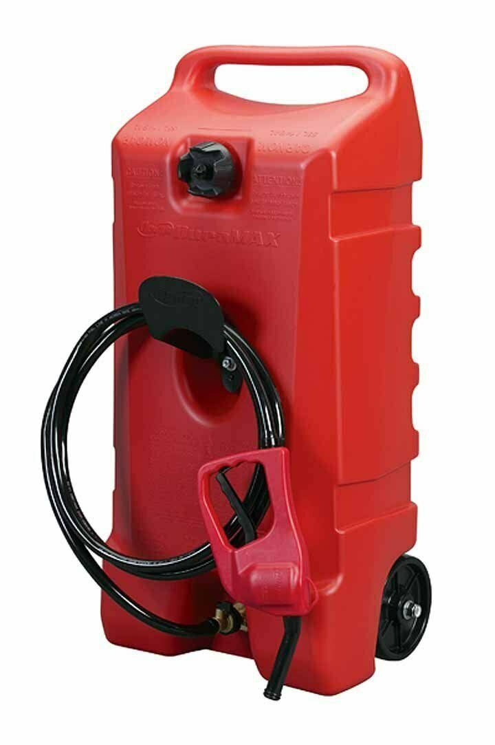 Duramax Flo N Go Le Fluid TRANSFER Pump and 14-Gallon Rolling GAS Can