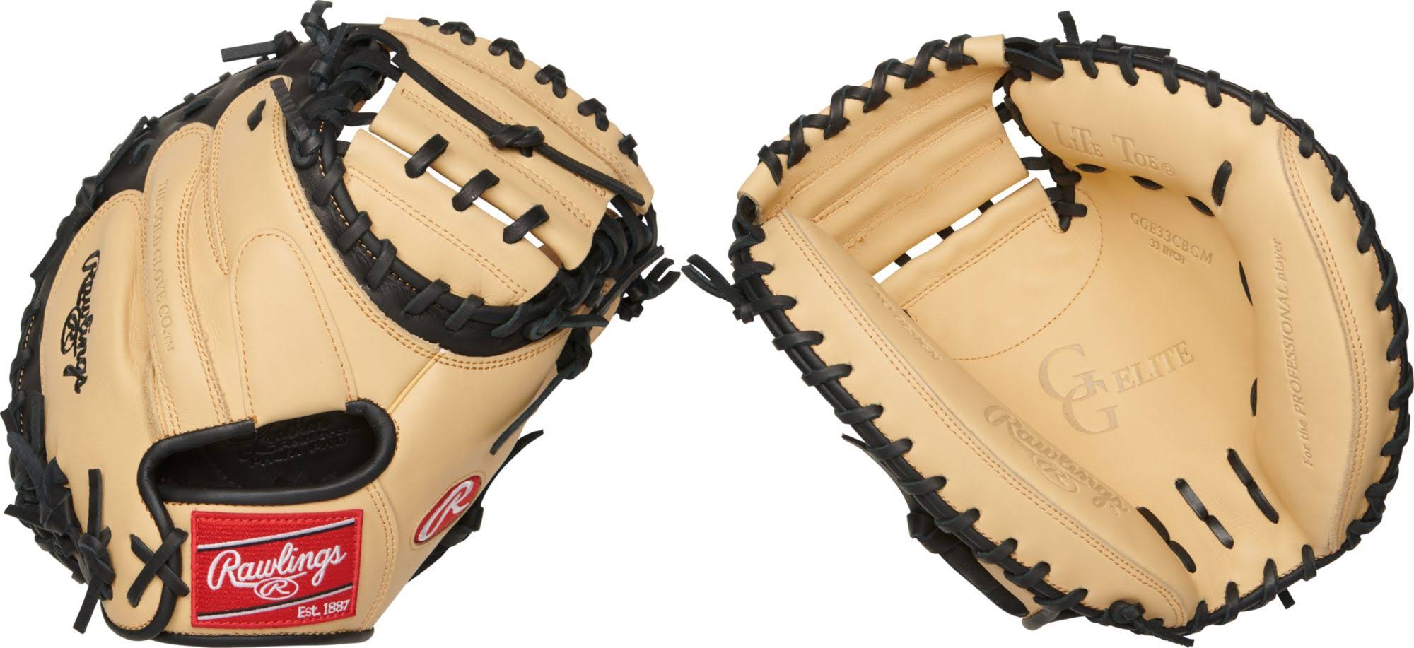 Rawlings 33&& GG Elite Series Catcher&s Mitt 2020, Camel