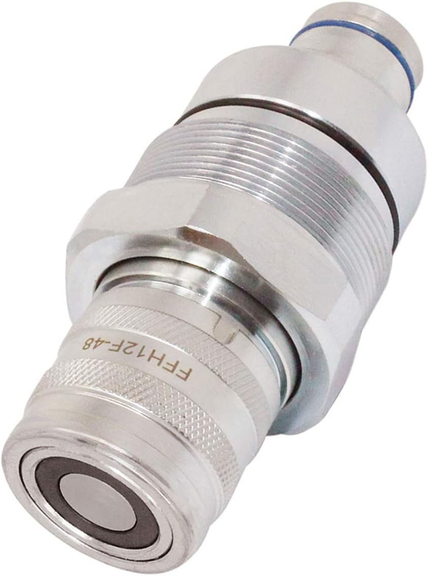 Jiayicity Hydraulic Female Flat Face Quick Coupler 7246802 7249643 V1311-77150 AT406475 Compatible with Bobcat Skid Steer Loader 753 864 883 A220 A300 A770 S130 S150 S160 S175 T740 T750 T770 T870 Pack of 2