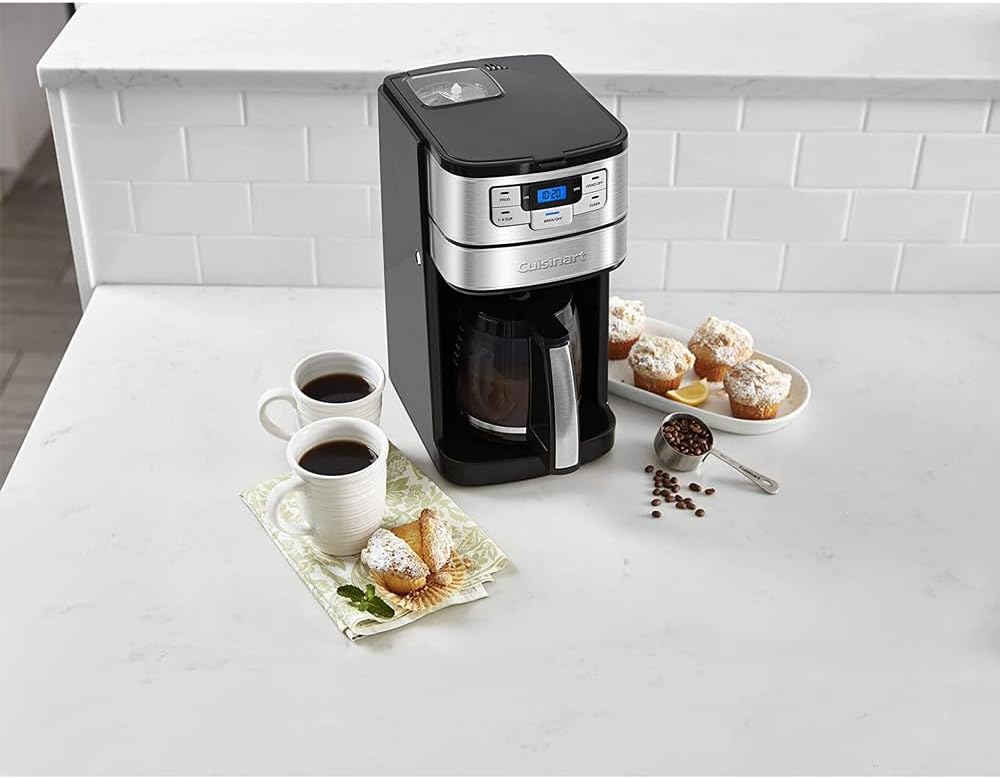 Cuisinart DGB-400SSFR Grind and Brew 12 Cup Coffeemaker Silver (Renewed)