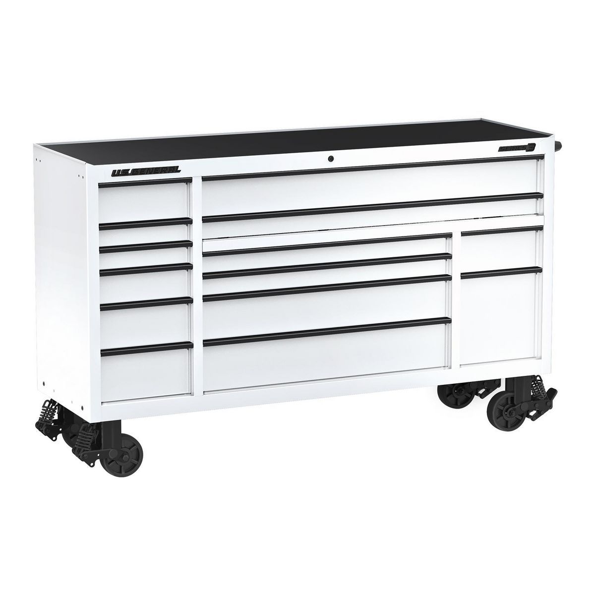 U.S. GENERAL 72 in. x 22 in. Triple-Bank Roll Cab, Series 3, Slate Gray