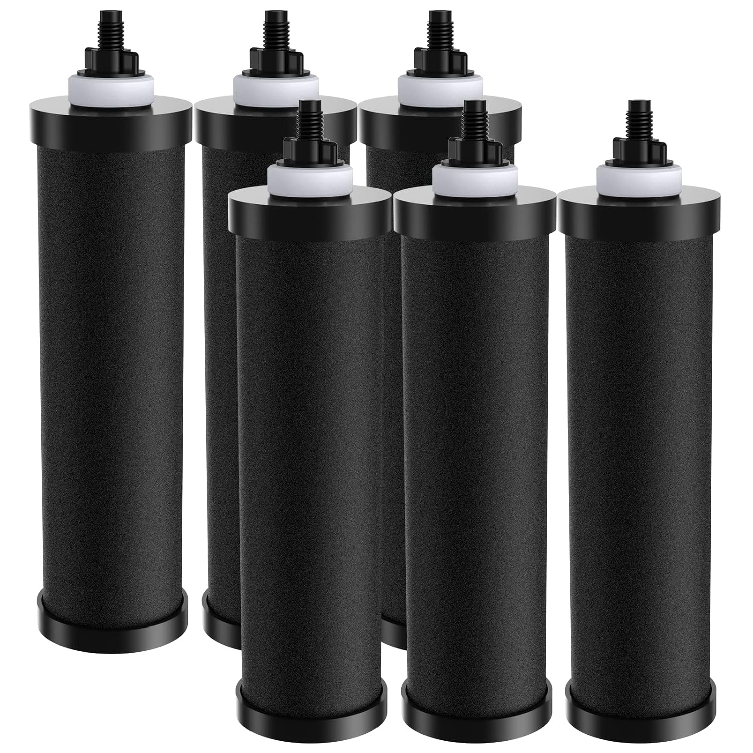 GLACIER FRESH Gravity-fed Water Filter System, 2.25G Stainless-Steel System with 8 Filters