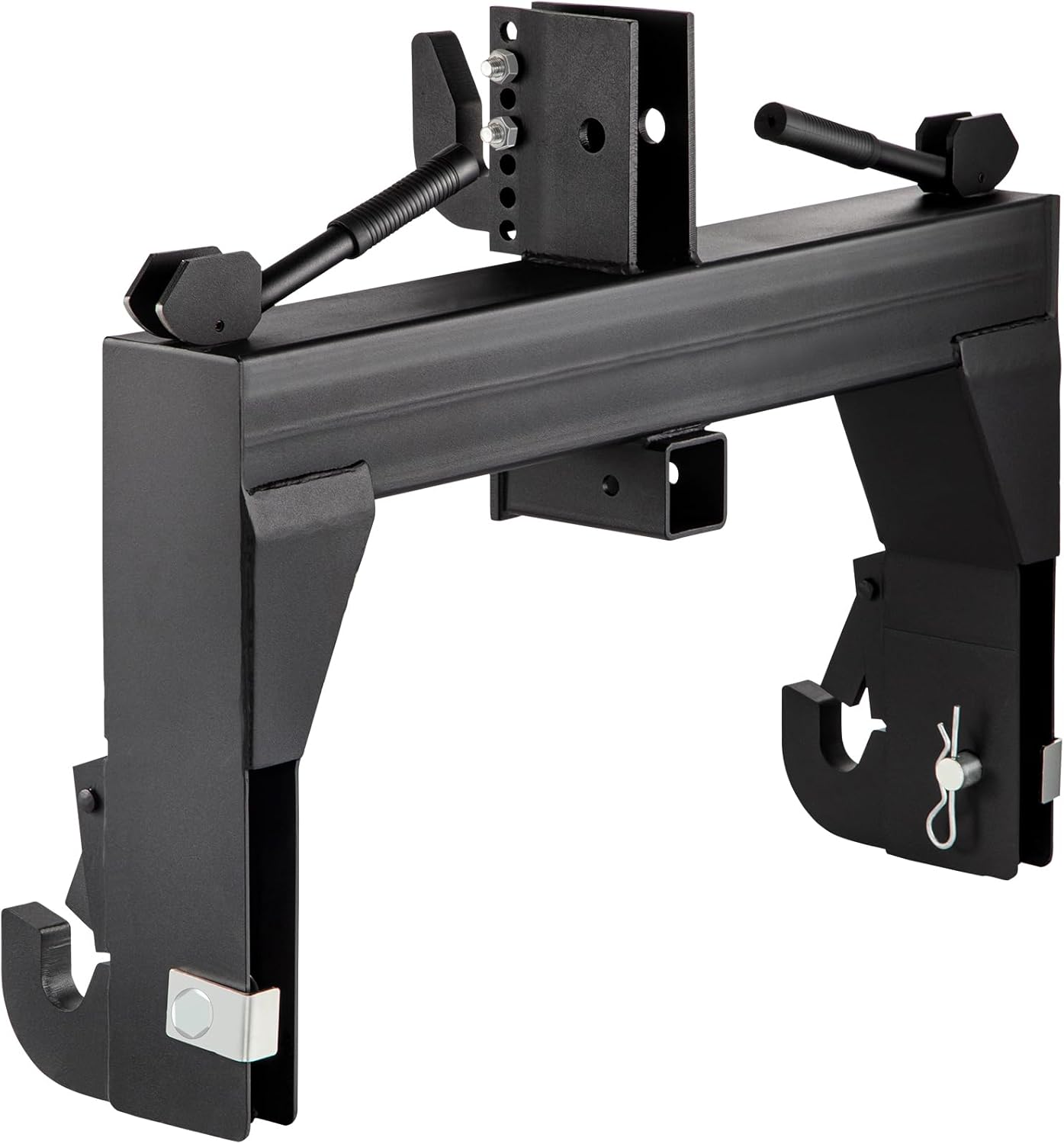 VEVOR 3-Point 3000 LBS Lifting Capacity 28.31" Between Lower Arms Attachments Quick Hitch, No Welding & 5 Level Adjustable Bolt, Adaptation to Category 1 & 2 Tractor, Black