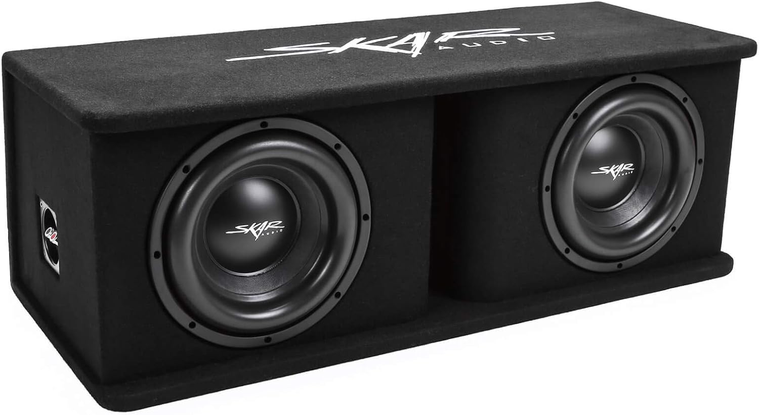 Skar Audio Dual 10" Complete 2,400 Watt SDR Series Subwoofer Bass Package - Includes Loaded Enclosure with Amplifier