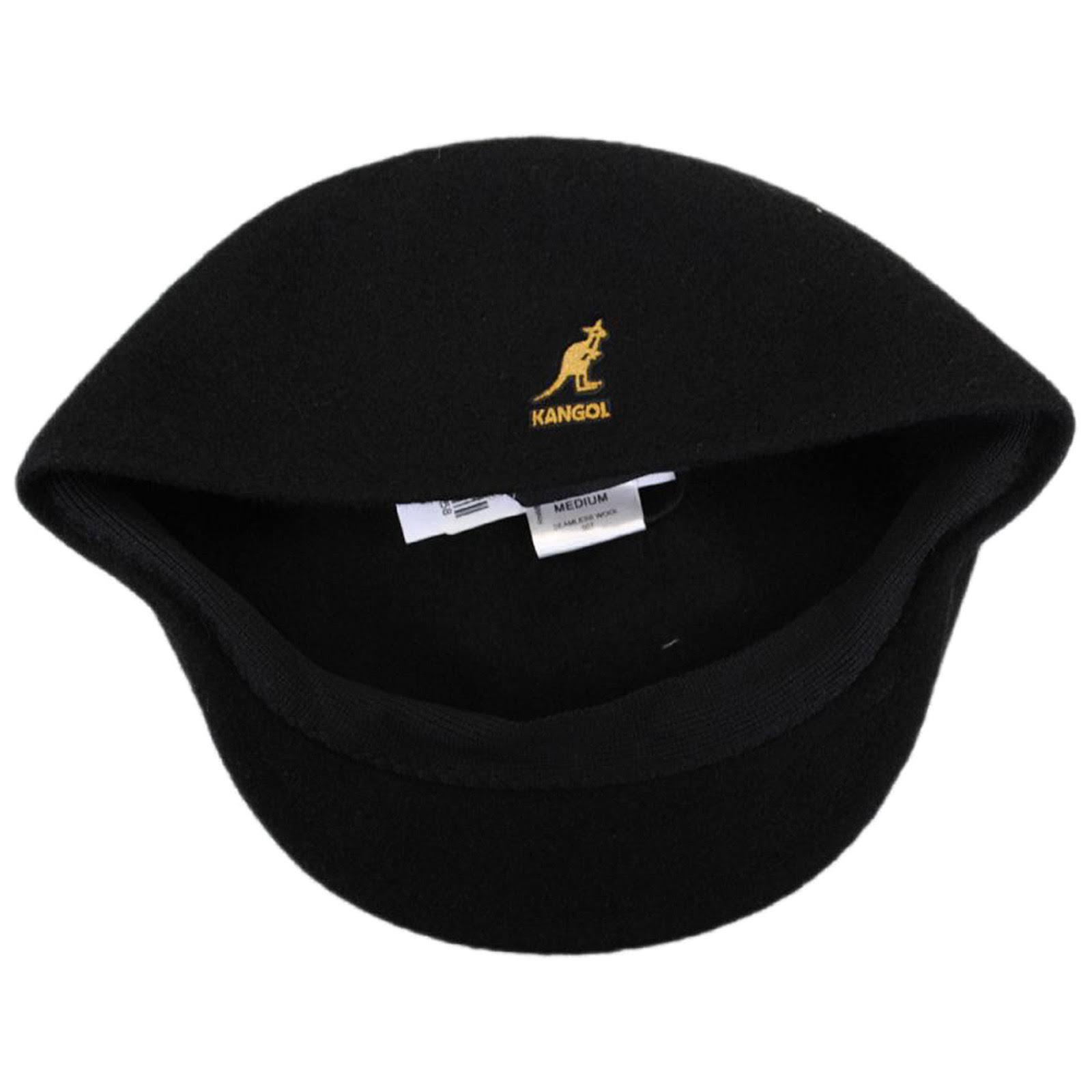 Men&s Kangol Seamless Wool 507 Cap, Black