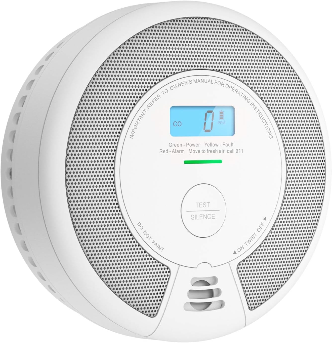X-Sense 10-Year Battery (Not Hardwired) Combination Smoke & Carbon Monoxide Alarm Detector with LCD Display, Compliant with UL 217 & UL 2034 Standards, SC07 Pack of 2