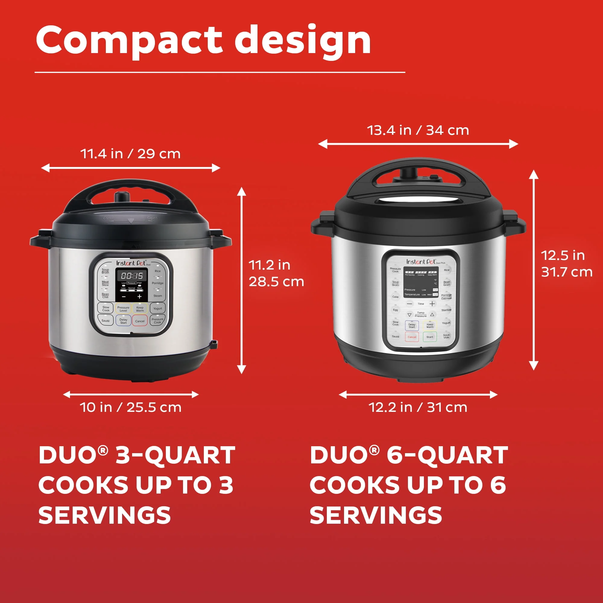 Instant Pot Duo Mini 3-Quart, Electric Pressure Cooker, 7-in-1 Yogurt Maker, Food Steamer, Slow Cooker, Rice Cooker & More