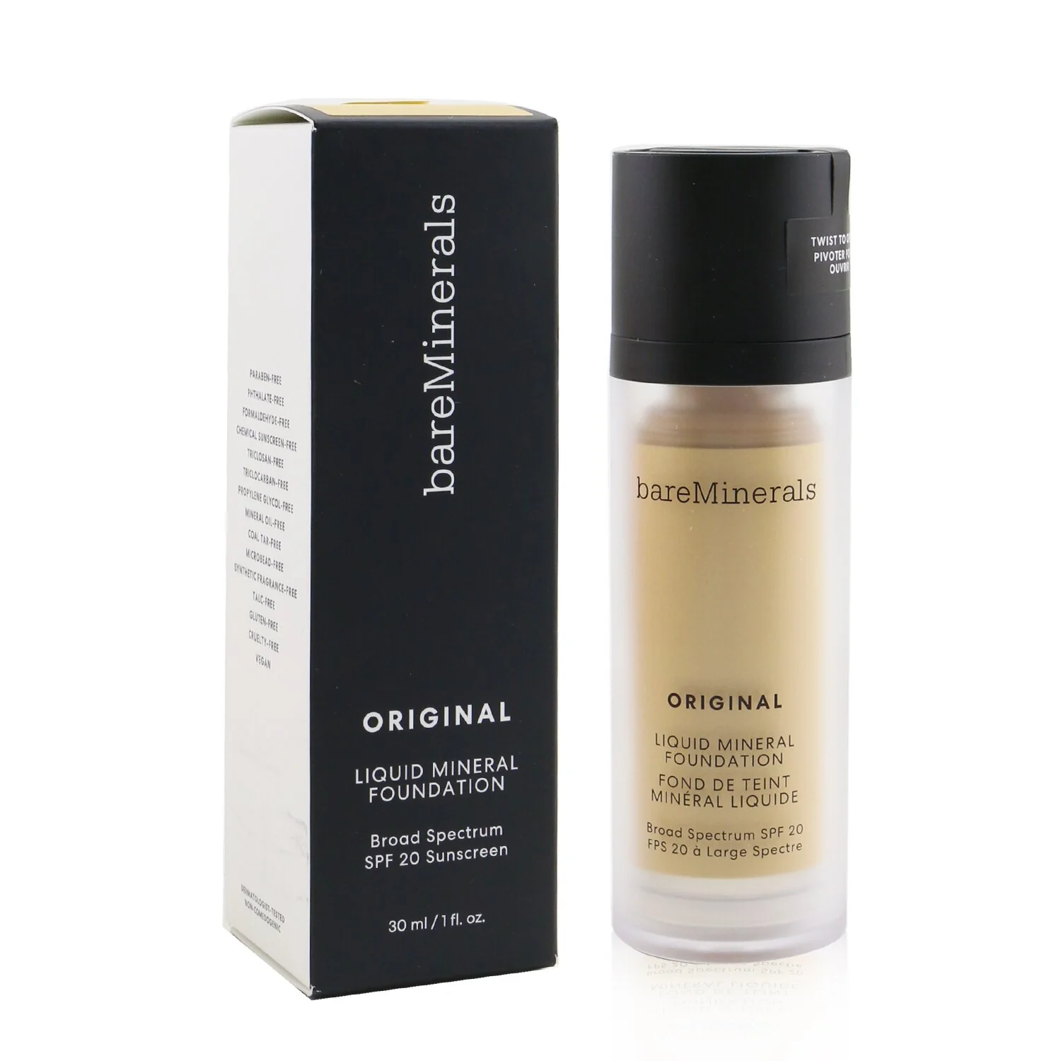 BareMinerals Original Liquid Mineral Foundation SPF 20 - # 11 Soft Medium (For Very Light Cool Skin With A Pink Hue) 30ml/1oz