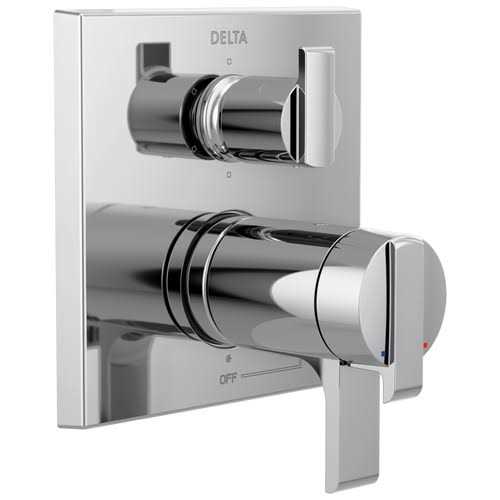 Delta Ara Angular Modern Monitor 14 Series Valve Trim with 6-Setting Integrated Diverter T24967 - Shop Hardware Tools Online Store