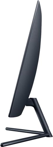 SAMSUNG 32" UR59 Series ViewFinity Curved Monitor, 4K UHD (3840x2160), 60Hz, 4ms, Display Port, 3-Sided Frameless, Eye Saver Mode, HDMI