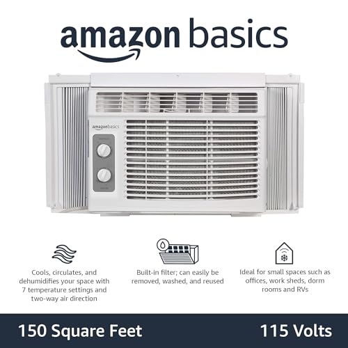 Amazon Basics Mwhuk-Cmn Energy Efficient Window-Mounted 5000 Air Conditioner