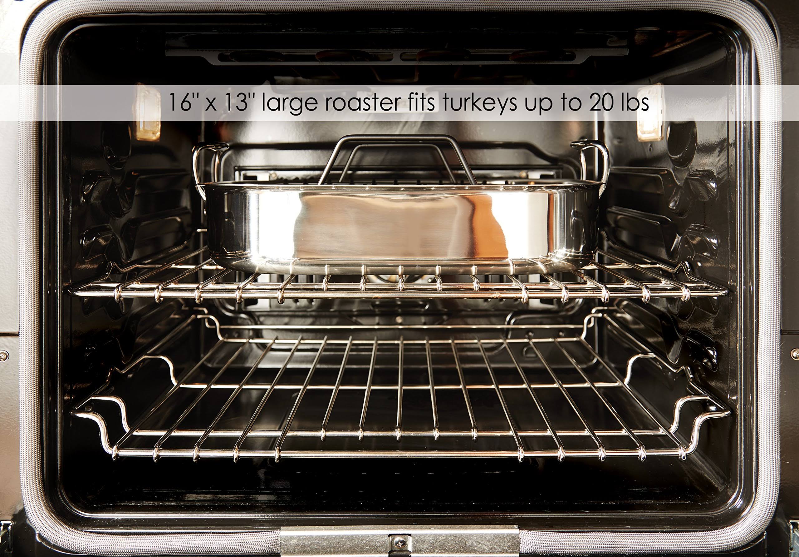 All-Clad Large Stainless Steel Roaster with Rack