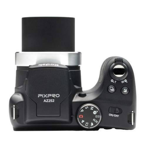 Kodak Pixpro Az252 Astro Zoom Digital Camera (White) with 16GB SD Card and Case, Black