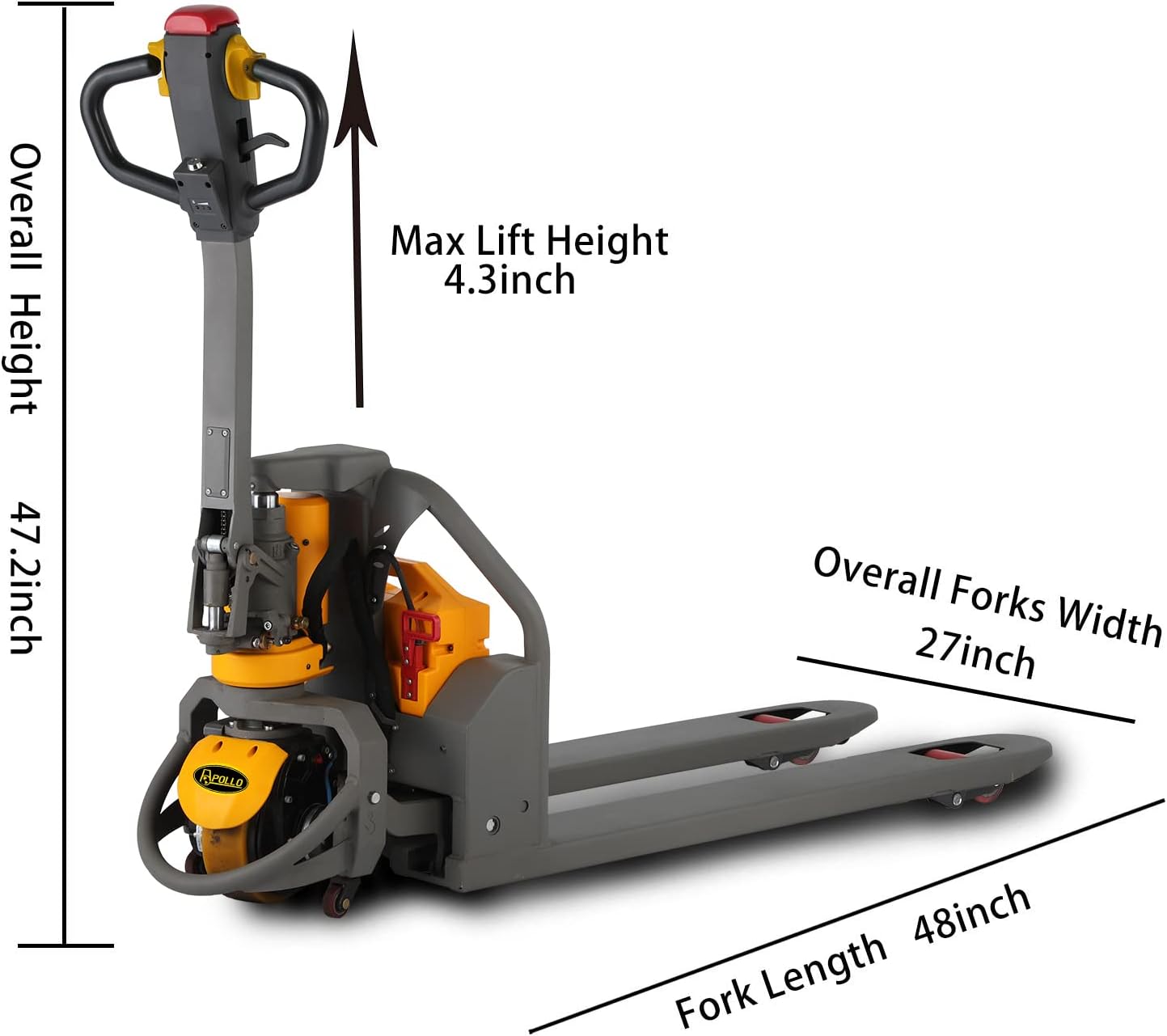 APOLLO Electric Pallet Jack Truck Lithium Battery 48V/20Ah