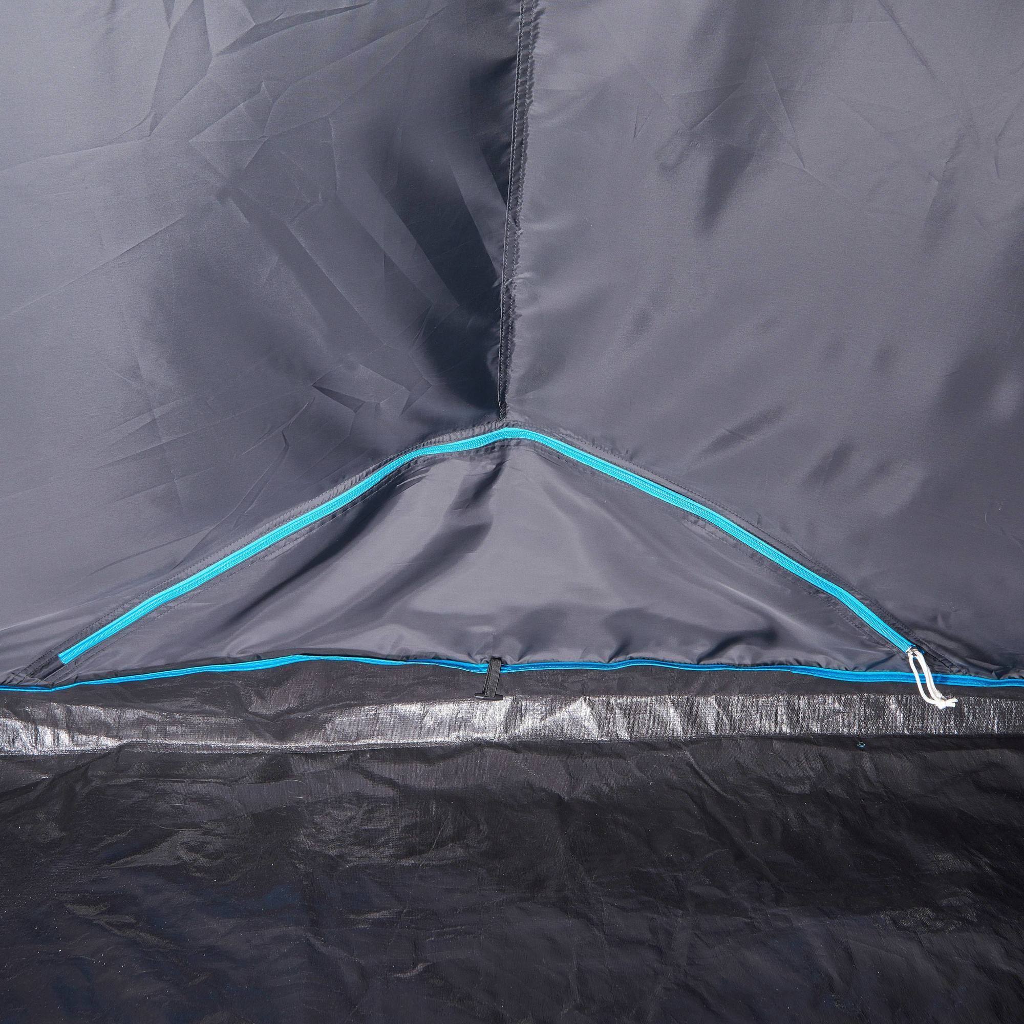 Quechua Air Seconds Fresh u0026 4.2 Inflatable Camping Tent, 4 Person in Black