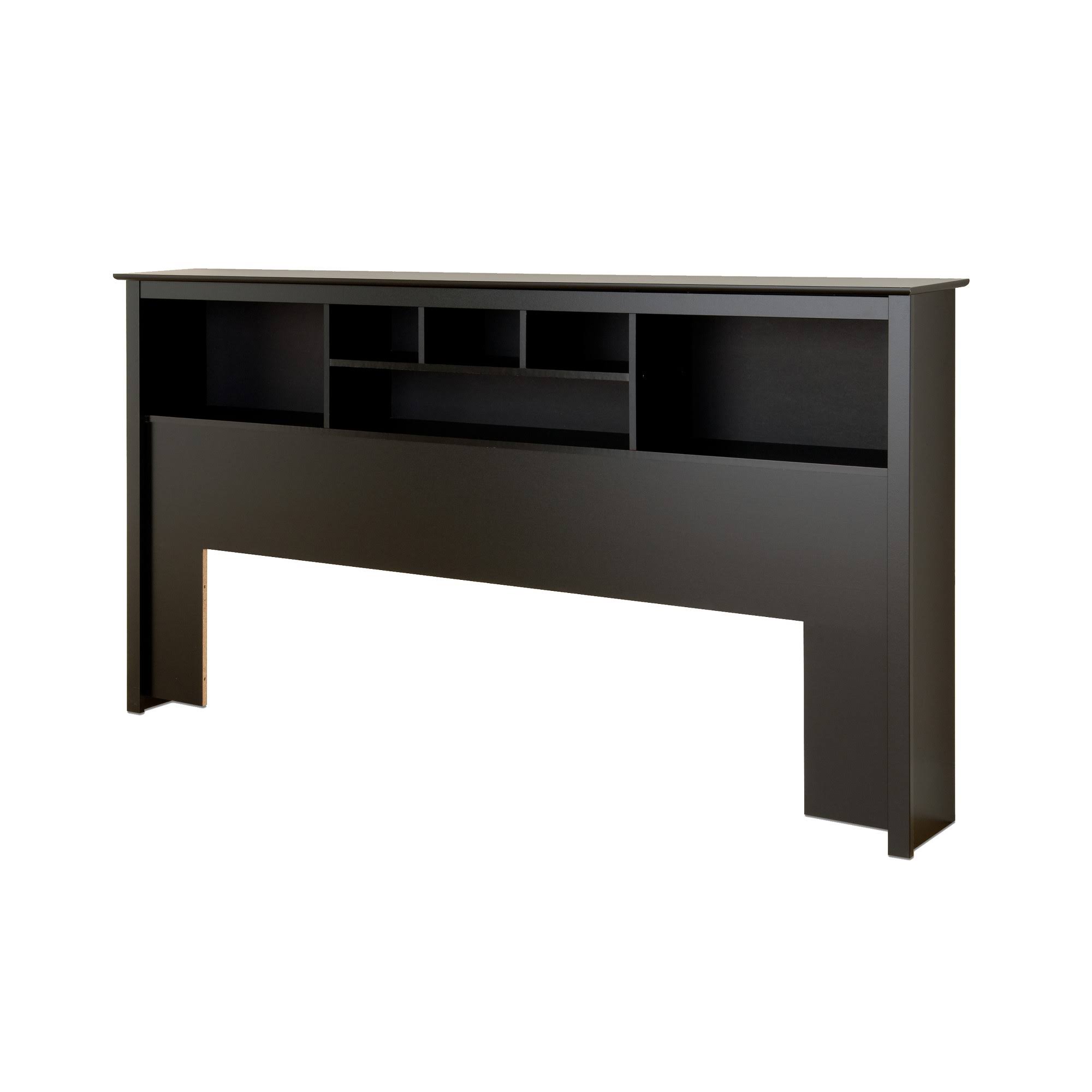 Prepac King Bookcase Headboard, Black