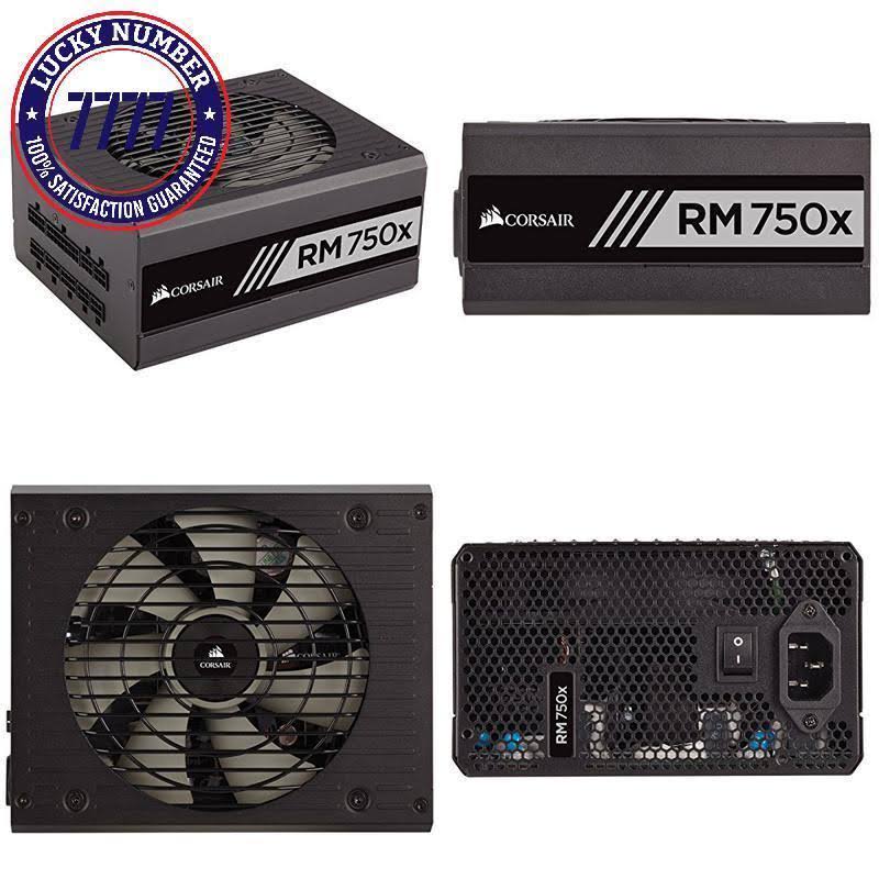 Corsair RMX Series, RM750x, 750W, Fully Modular Power Supply, 80 Plus Gold
