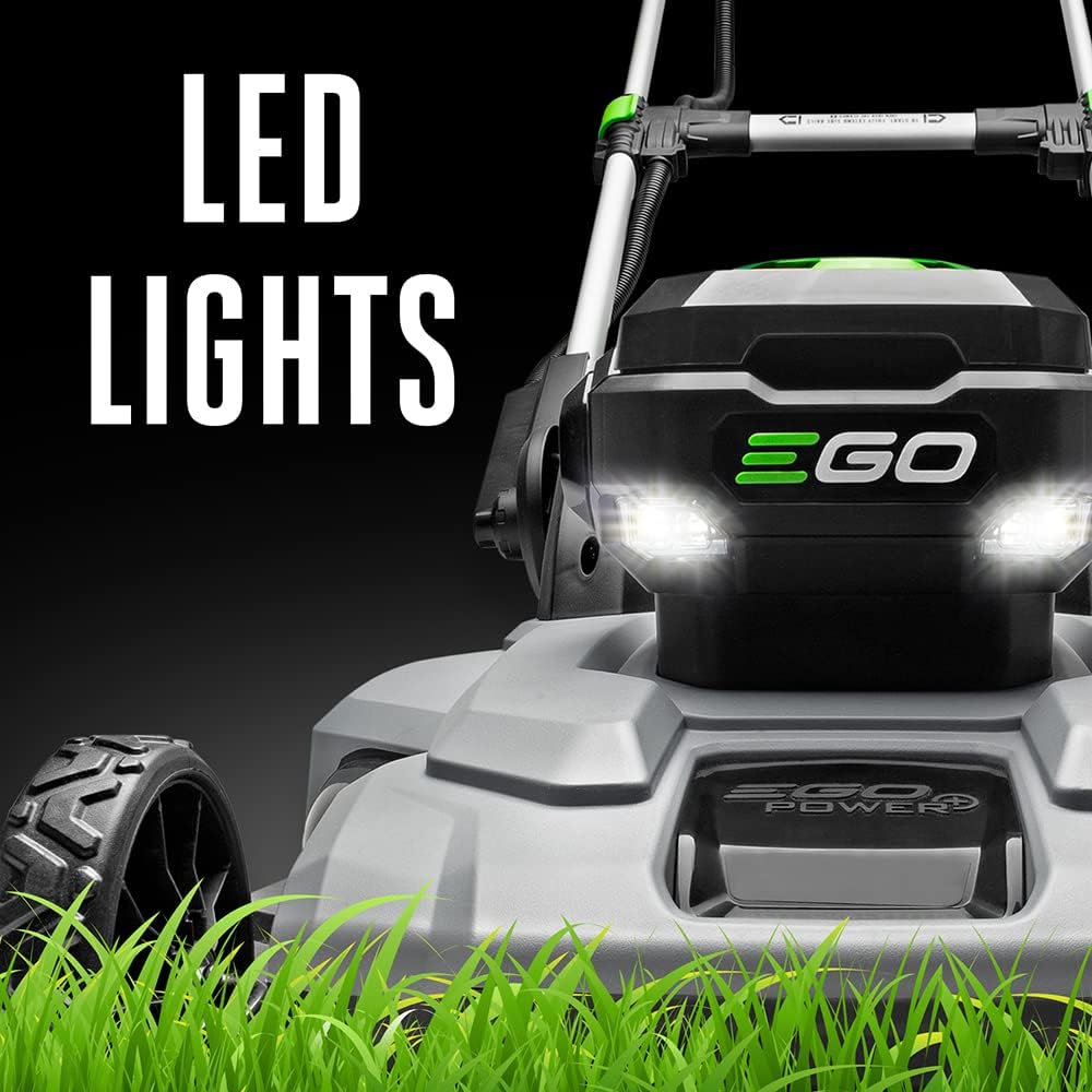 EGO Power+ LM2142SP 21-Inch 56-Volt Lithium-Ion Cordless Electric Dual-Port Walk Behind Self Propelled Lawn Mower with Two 5.0 Ah Batteries & Charger Included