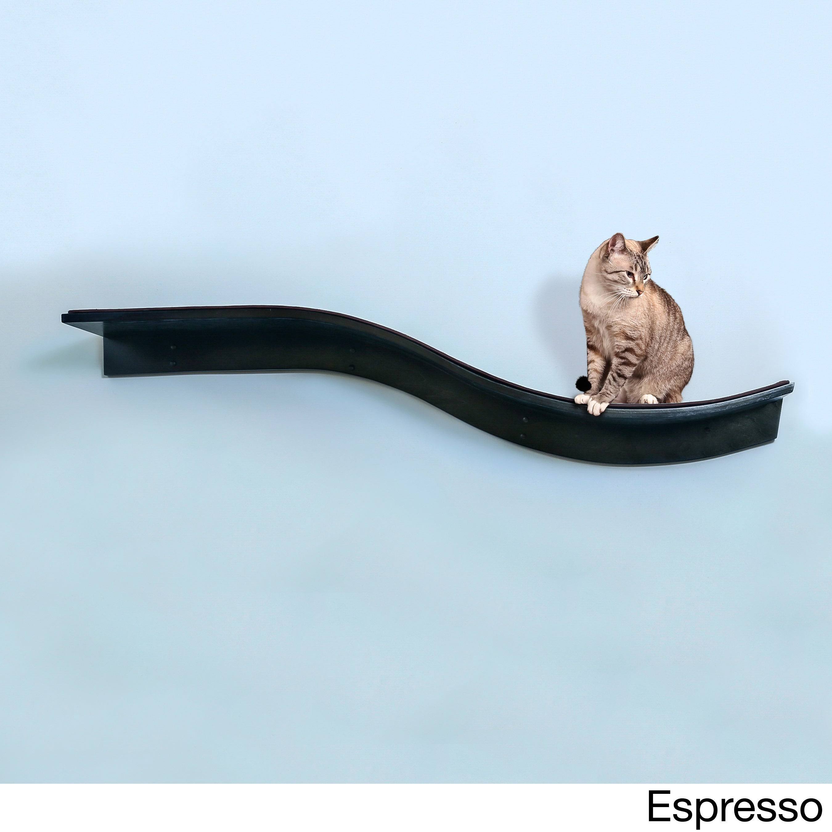 The Refined Feline Lotus Branch Cat Shelf - White