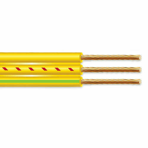 Nassau 1000' 8/2 Flat Yellow Submersible Cable with Ground Well Pump Wire 600V FYS182