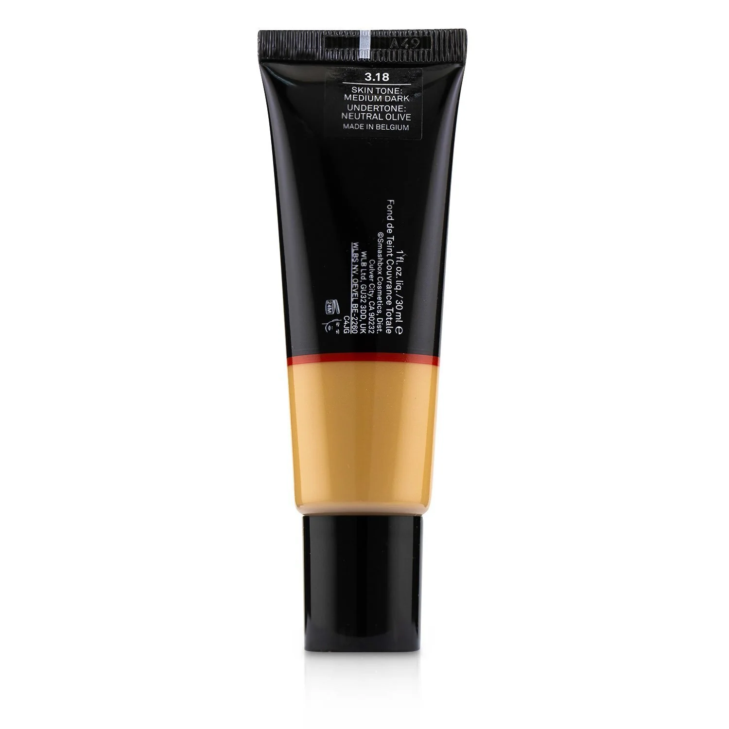 Smashbox Studio Skin Full Coverage 24 Hour Foundation - # 1 Fair With Cool Peach Undertone  30ml/1oz