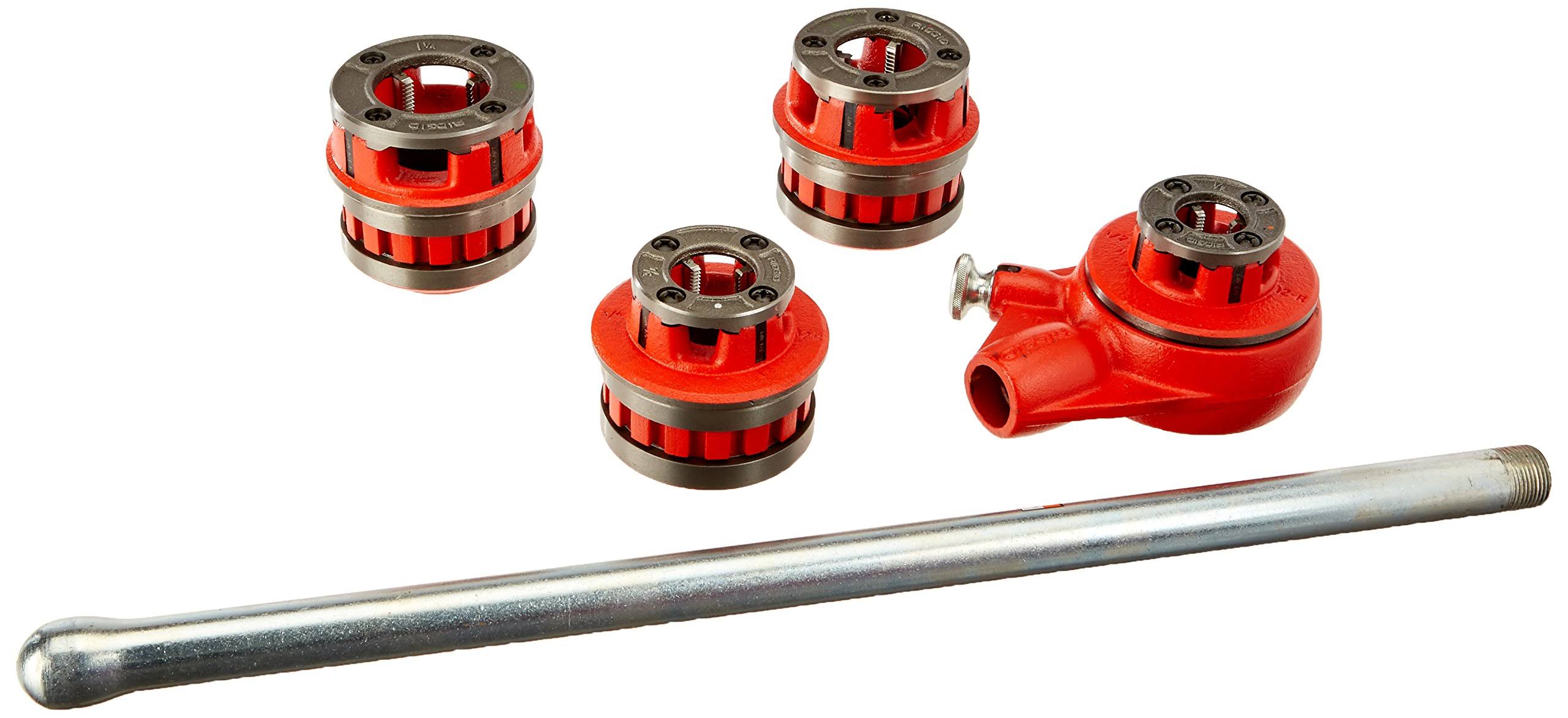 Ridgid 36480 12-R 1/2x22 1-1/4x22 NPT Exposed Ratchet Threader Set