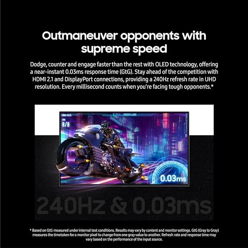 SAMSUNG Odyssey OLED G8 (G80SD) Series 4K UHD Smart Gaming Monitor