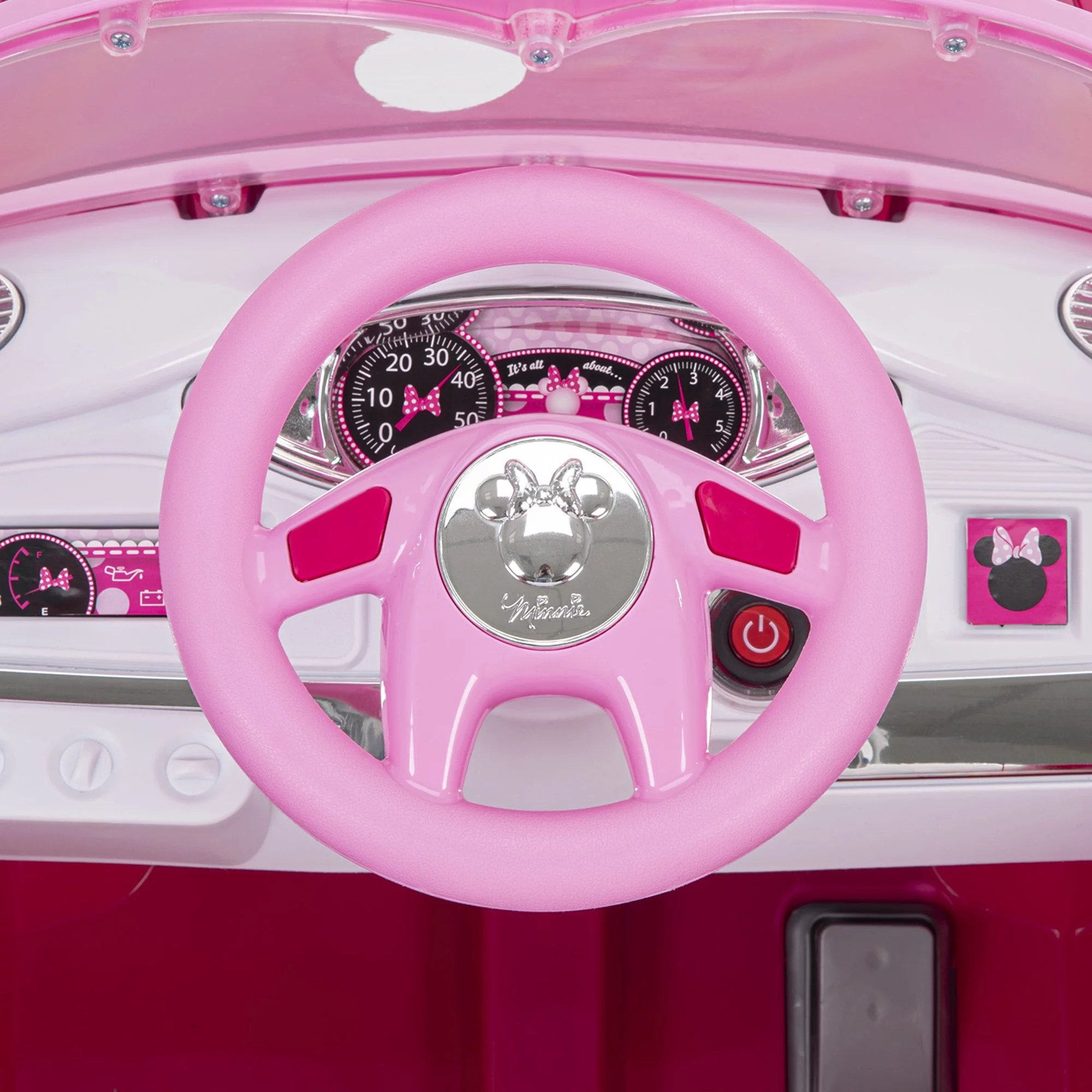 Disney Minnie Mouse Convertible Car 6 Volts Electric Ride-on, for Children Ages 3+ years, by Huffy