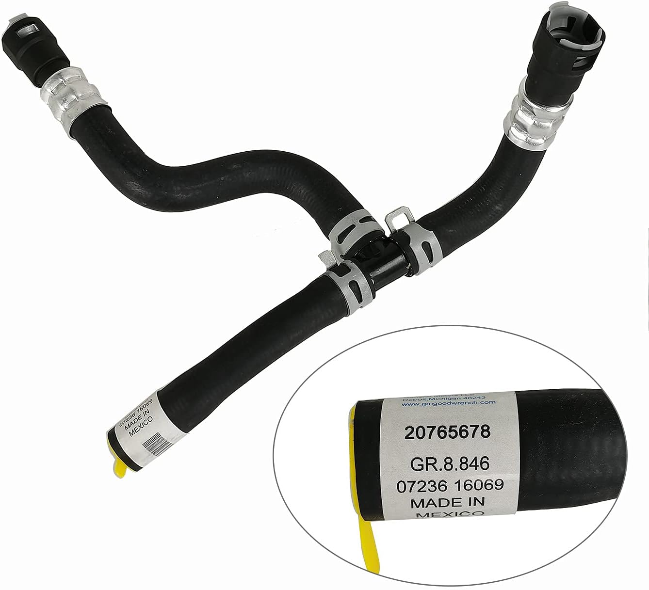 HVAC Inlet Heater Hose 626-556 Assembly Compatible with Buick Enclave Chevy Traverse 08-17 ，Compatible for GMC Acadia 2007-16 3.6L V6 Pack of 2
