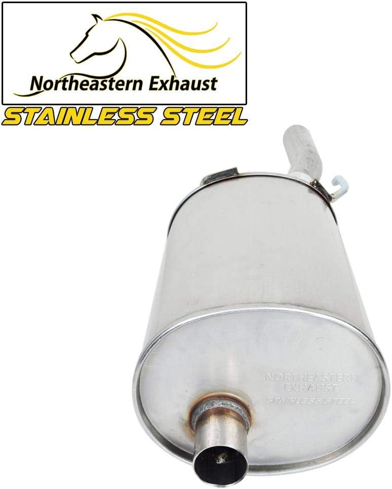 Stainless Steel Resonator Muffler Pipe Exhaust System Kit Fits 2006-2011 Chevy Impala