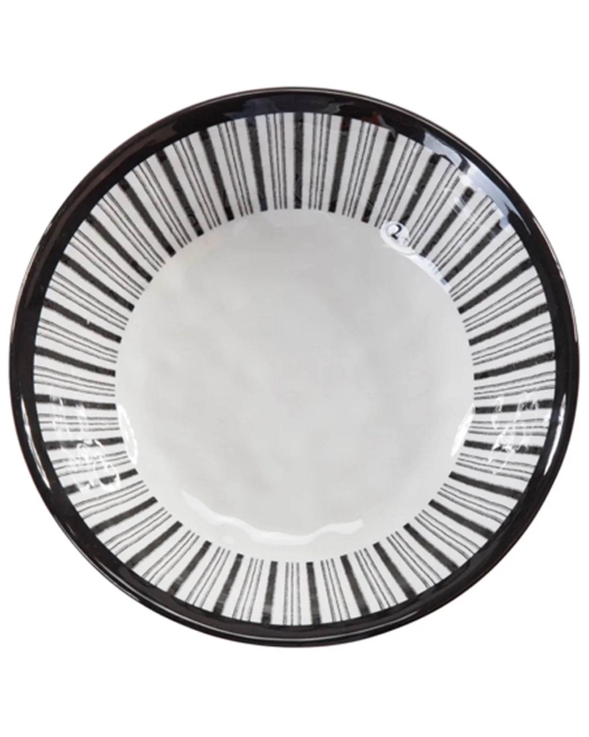 Hiend Accents Unisex 14-Piece Ranch Life Melamine Dinnerware Set Black/White One Size