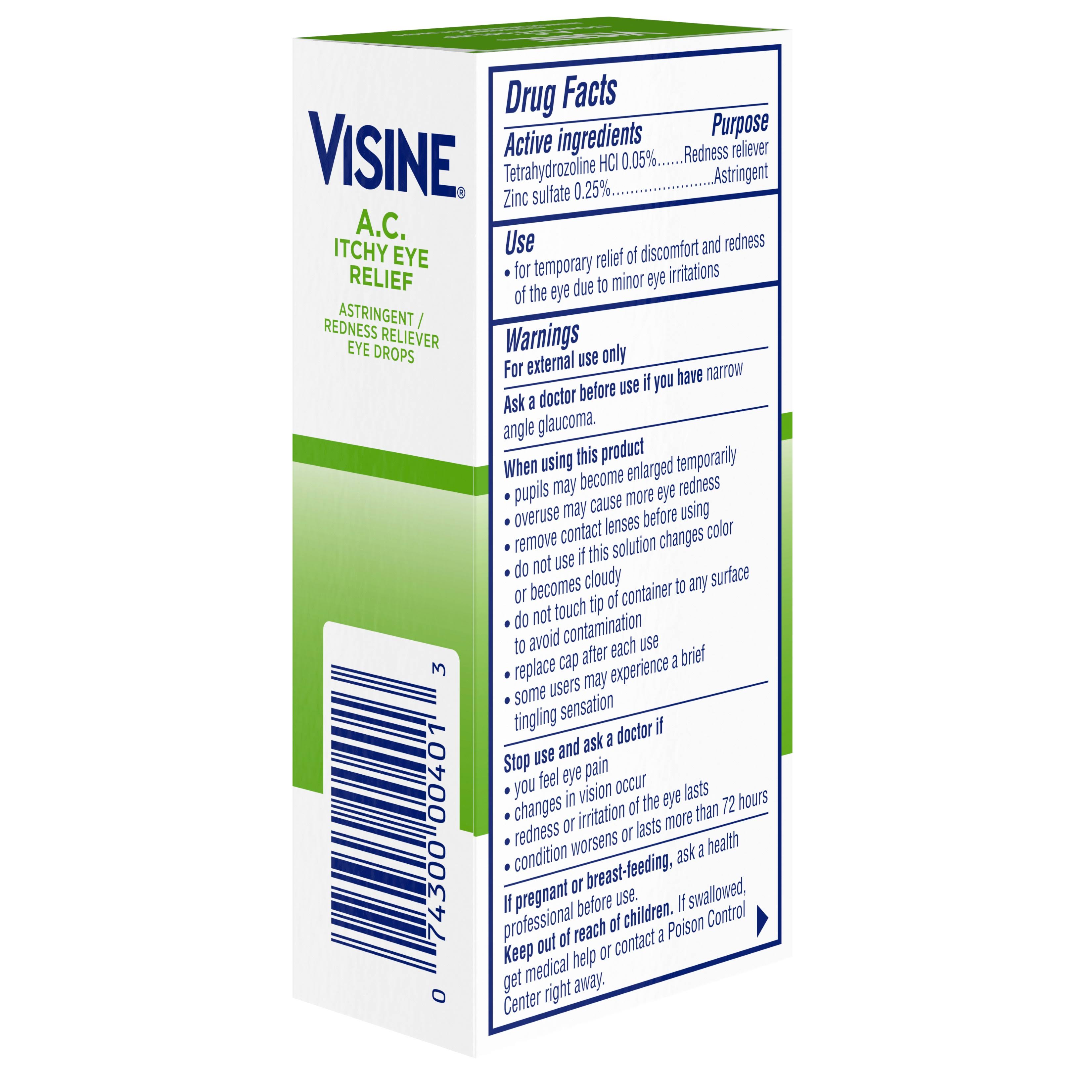 Visine Itchy Eye Relief, A.C. - 0.5 fl oz