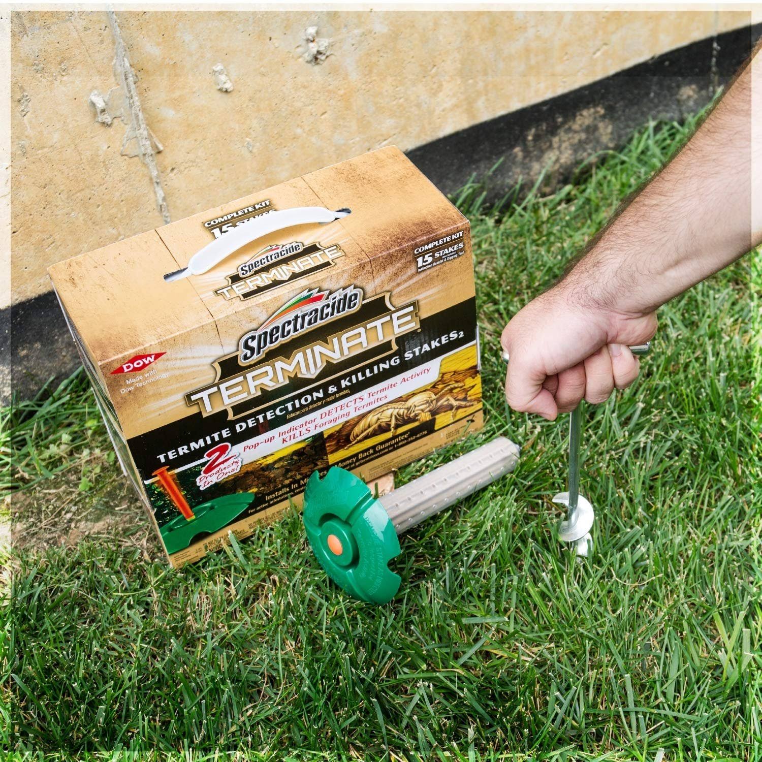 Spectracide 96115-1 Terminate Termite Detection u0026 Killing Stakes, 15-Count, 6-Pack, Case Pack of 6