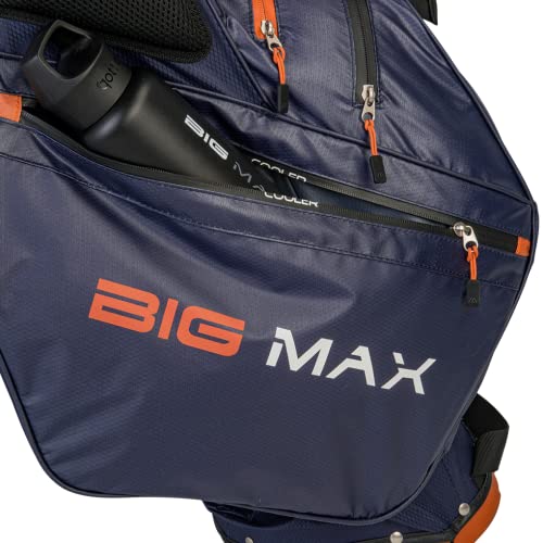 Big Max Dri Lite Hybrid Tour Stand Bag - Water-Repellent, Ultra-Lightweight & Push Cart-Compatible Golf Bag with 14-Way Divider Top with Ample Storage for Golf Accessories