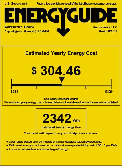 Tankless Water Heater Electric, thermomate On Demand Instant Endless Hot Water Heater, Digital Temperature Display for Residential Whole House Shower…