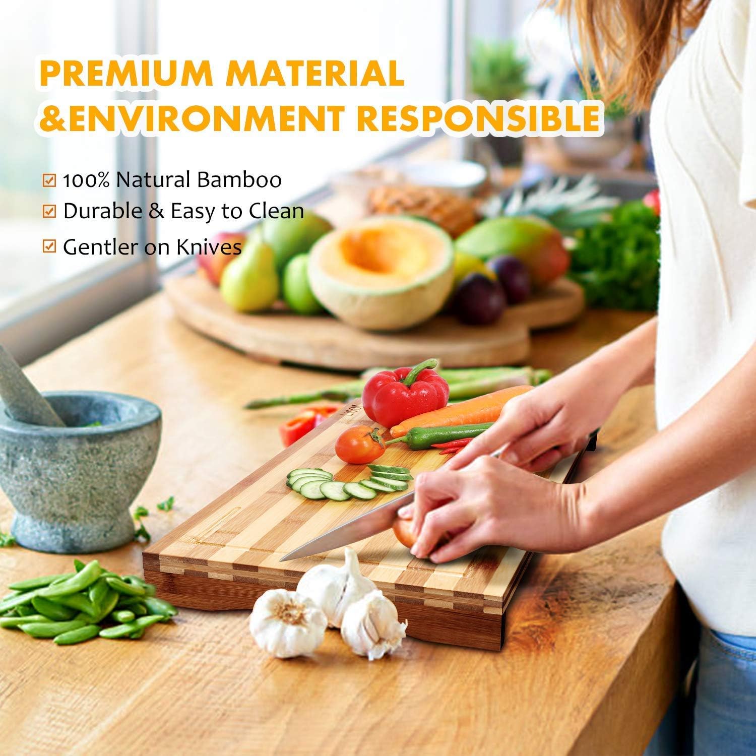 Bamboo Stovetop Cover&Countertop Cutting Board with Adjustable Legs, Dual-purpose Chopping Board for Electric Stove Burner, Workspace Block Cover for RV Camping Camper Gas Cook Top Cover