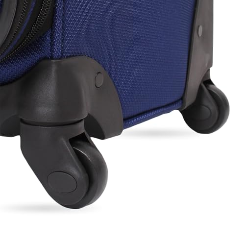 SwissGear Sion Softside Expandable Luggage, Black, Checked-Large 29-Inch