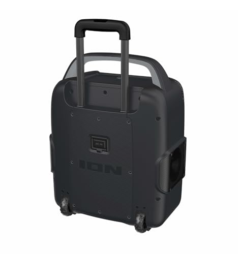 ION Block Rocker - Portable Bluetooth Outdoor Party Speaker with Karaoke Microphone, Battery, 4 Speakers, Radio, USB Port, App, Water-Resistant, 120W
