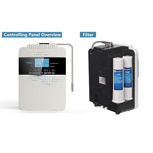 Alkaline Electrolyzed Water Machine Ph 2.5-11.2, Home Filtration System,10000 Liters per Filter,7 Water Settings,Automatic Cleaning,Smart Voice