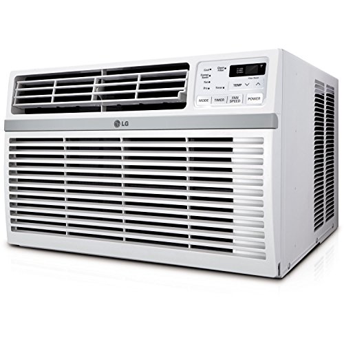 LG LW1017ERSM1 10,000 BTU Smart Window Air Conditioner, 115V, 450 Sq. Ft, Smartphone and Voice Control, ThinQ Enabled, Compatible with Alexa and Hey Google, 3 Cool & Fan Speeds