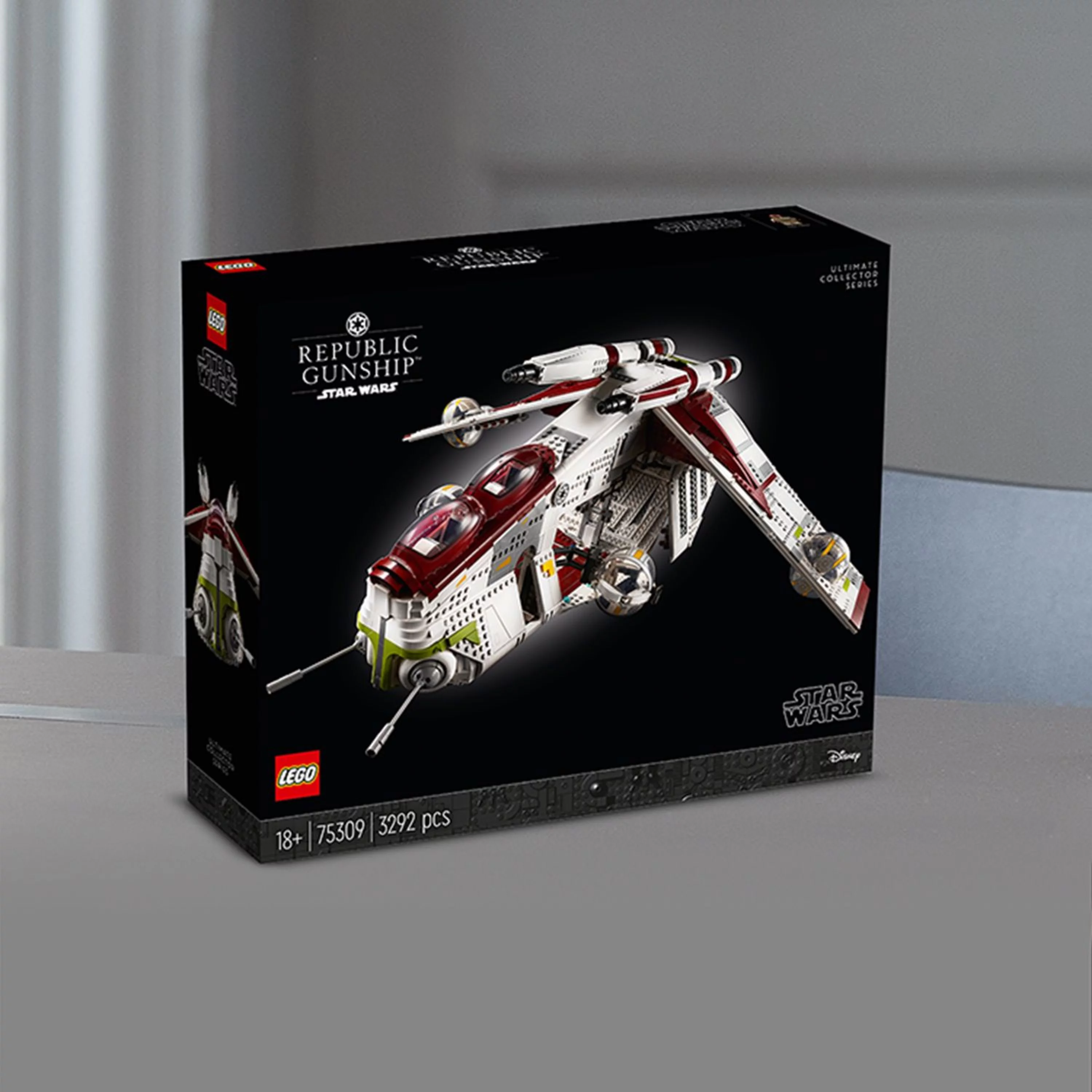 LEGO Star Wars Republic Gunship 75309 UCS Display Model Kit for Adults to Build, Ultimate Collector Series, Office or Home Decor Gift Idea