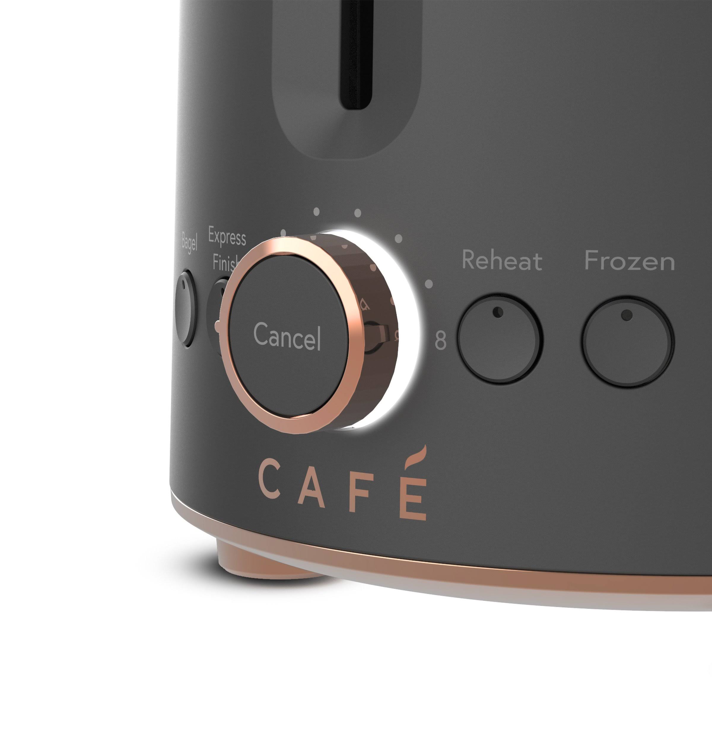 Cafe Express Finish Matte White 2-Slice Toaster