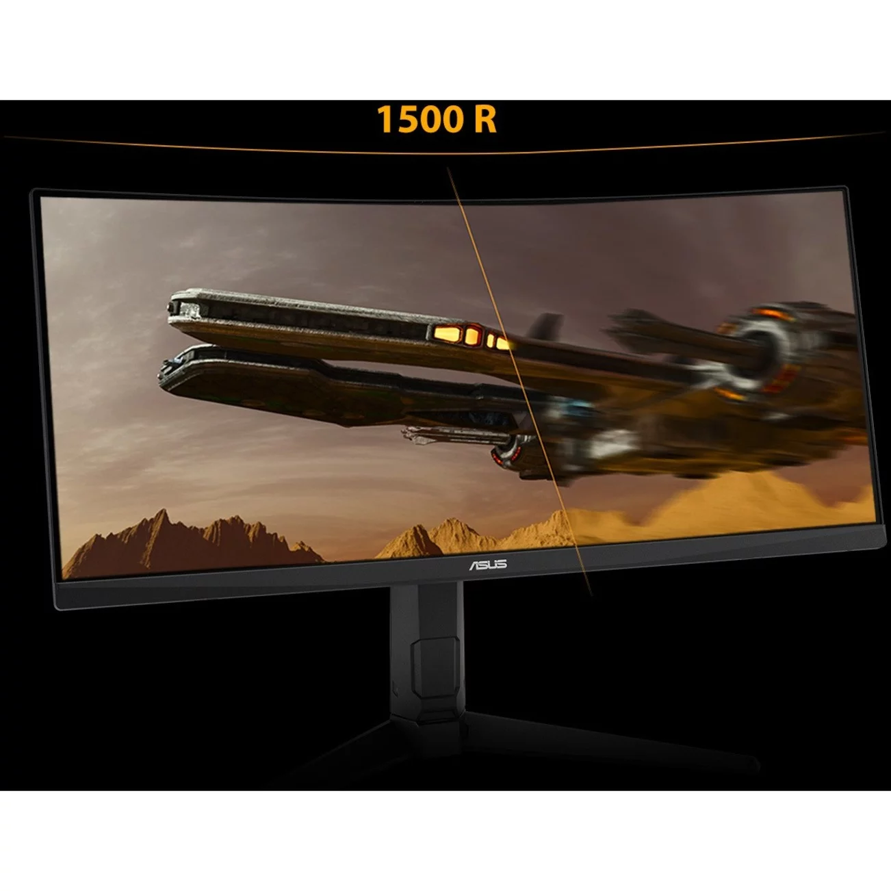ASUS TUF Gaming 30" 21:9 1080P Ultrawide Curved HDR Monitor (VG30VQL1A) - WFHD (2560 x 1080), 200Hz (Supports 144Hz), 1ms, Extreme Low Motion Blur, FreeSync Premium, Eye Care, DisplayPort, HDMI