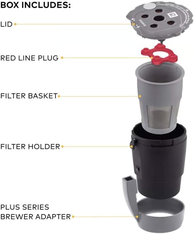 Keurig® K-Supreme Plus SMART Single Serve K-Cup Pod Coffee Maker (Black) My K-Cup Universal Reusable Filter