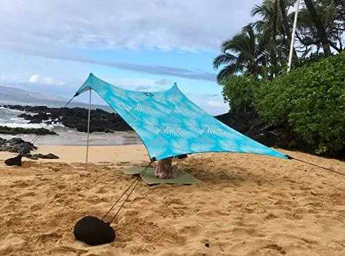 Neso Tents Beach Tent with Sand ANCHOR, Portable Canopy Sunshade - 7&